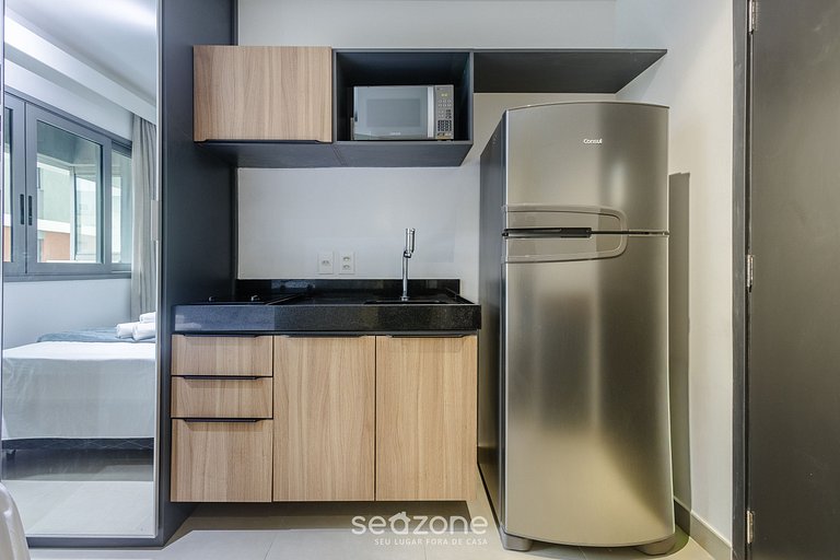 Studio en cond. c/ piscina, 130m del metro FRE1007