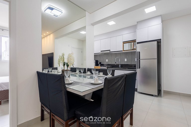 Apto c/ Varanda Gourmet a 500m da Praia - CDM0101