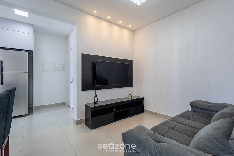 Apto c/ Varanda Gourmet a 500m da Praia - CDM0101