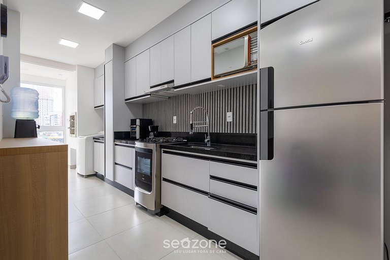 Apto c/ Varanda Gourmet a 500m da Praia - CDM0101