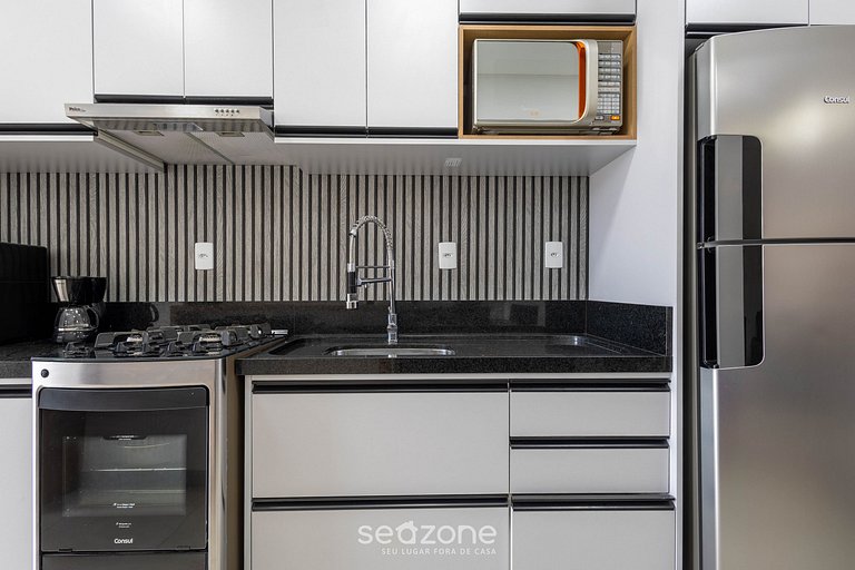 Apto c/ Varanda Gourmet a 500m da Praia - CDM0101