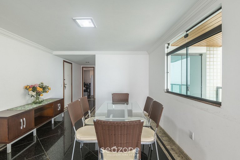 Apto 4 QTS à beira-mar na Praia do Morro - CEA0401