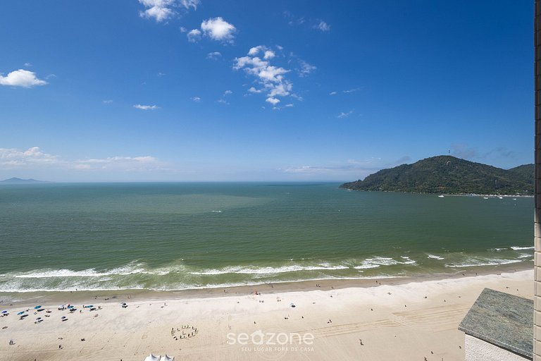 Apto c/ varanda e vista a beira-mar de BC CET2001