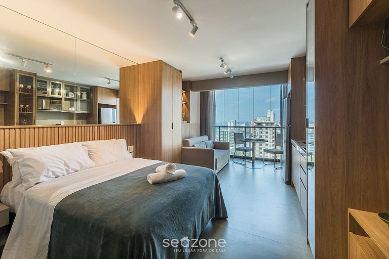 Studio em cond. c/ piscina próx. da praia LIV1509