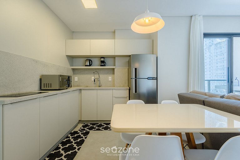 Depto. c/ parrilla y balcón, 220 m del Mar FFS1109