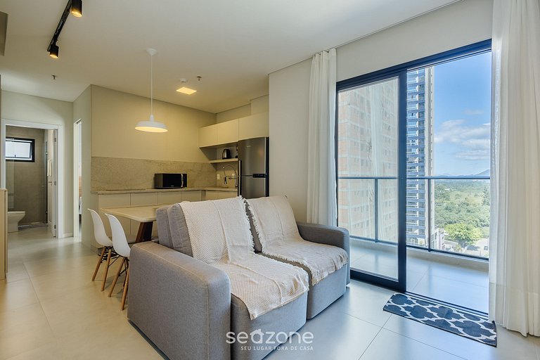 Depto. c/ parrilla y balcón, 220 m del Mar FFS1109