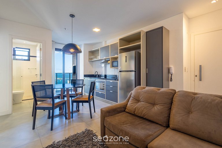 Apto vista mar cond. c/ piscina 280m playa MHF1402