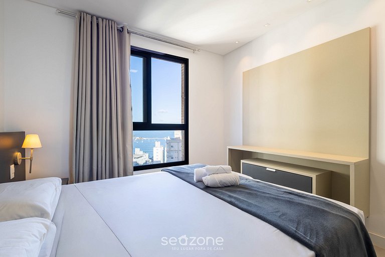 Apto vista mar cond. c/ piscina 280m praia MHF1402