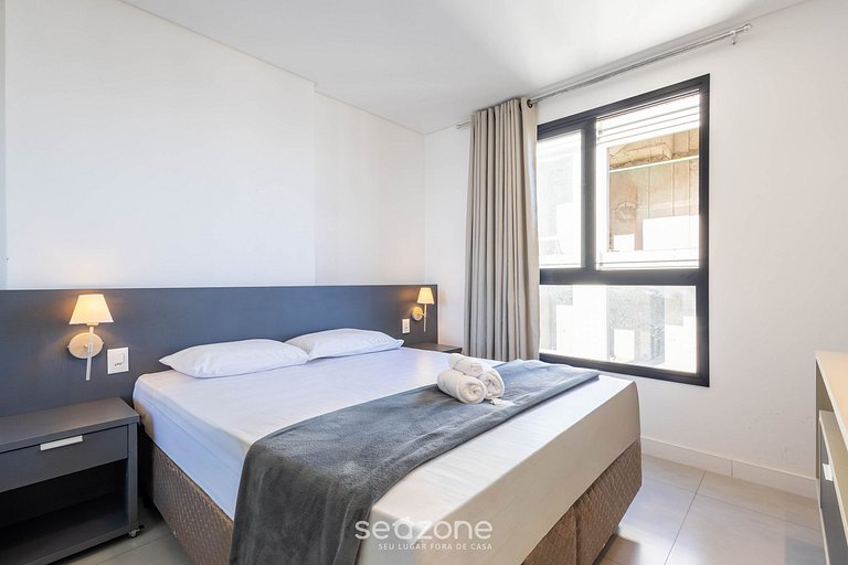 Apto vista mar cond. c/ piscina 280m praia MHF1402