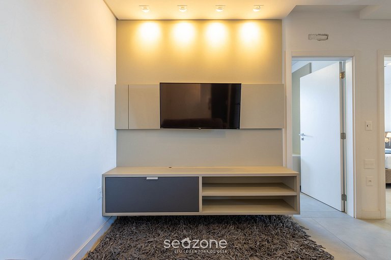 Apto vista mar cond. c/ piscina 280m playa MHF1402