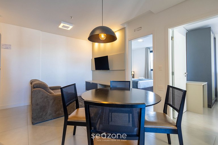 Apto vista mar cond. c/ piscina 280m playa MHF1402