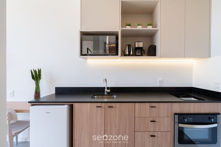 Studio em cond. c/ piscina a 260m da Praia SOT0201