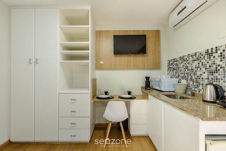 Studio moderno perto do Jardim Botânico UPP0511
