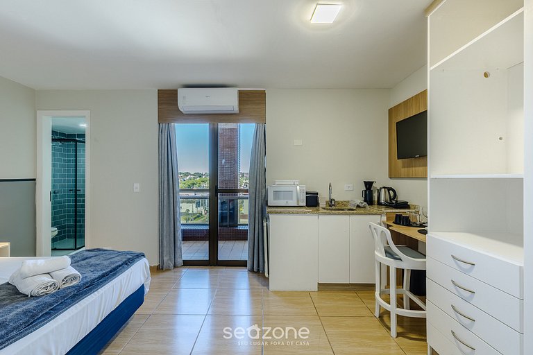 Estudio completo en condominio c/ piscina UPP0515