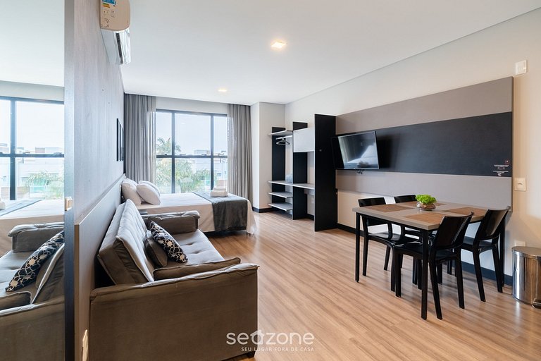 Estudio en cond. c/ piscina a 850m del mar STI0205