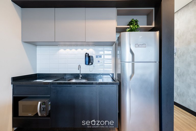 Studio em cond. c/ piscina a 850m da Praia STI0205