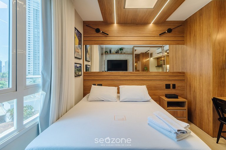 Flat em cond. c/ academia, Setor Marista - BLS0754