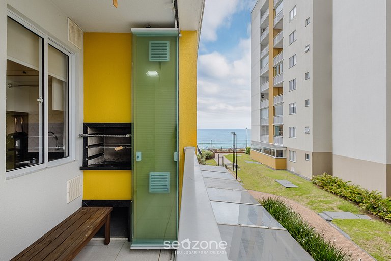 Apto c/ Parrilla en Cond. Frente al Mar VAC0203