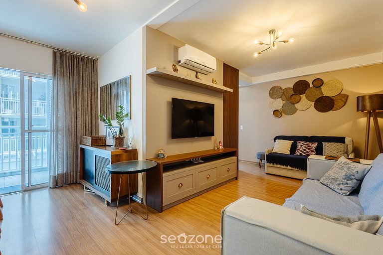 Apto c/ Parrilla en Cond. Frente al Mar VAC0203