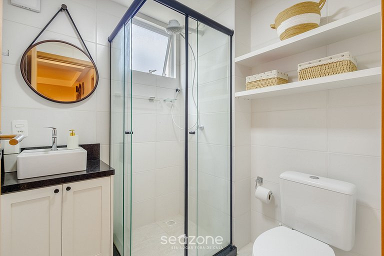 Apto c/ Parrilla en Cond. Frente al Mar VAC0203