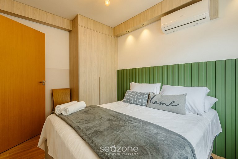 Apto c/ Parrilla en Cond. Frente al Mar VAC0203