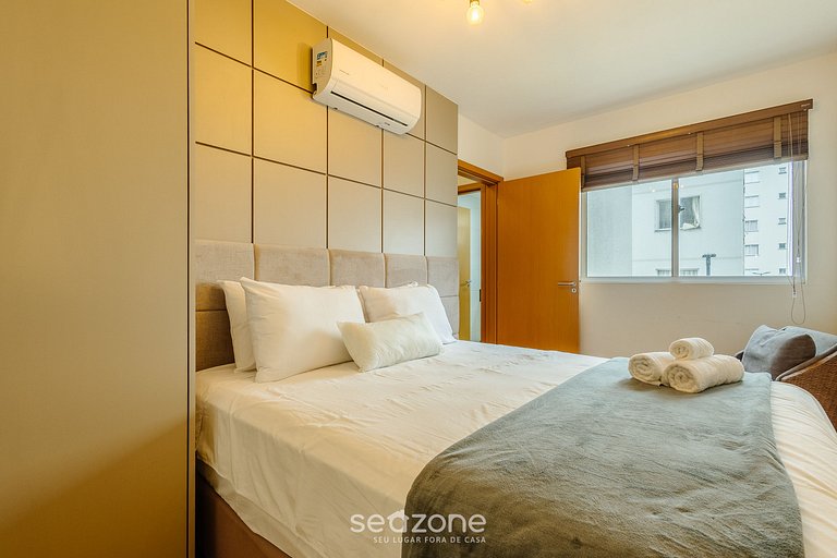 Apto c/ Parrilla en Cond. Frente al Mar VAC0203