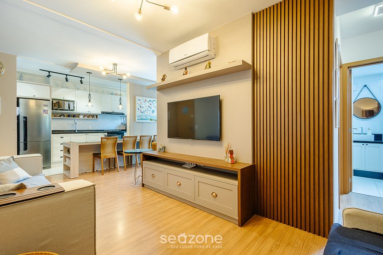 Apto c/ Parrilla en Cond. Frente al Mar VAC0203