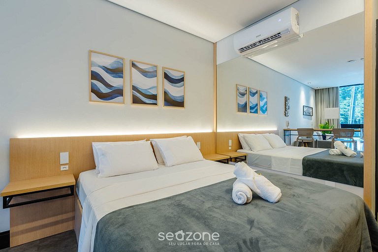 Estúdio com vista urbana prox do mar - BSO0103