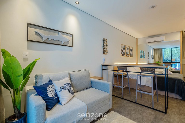 Estudio con vistas urbanas cerca del mar - BSO0103