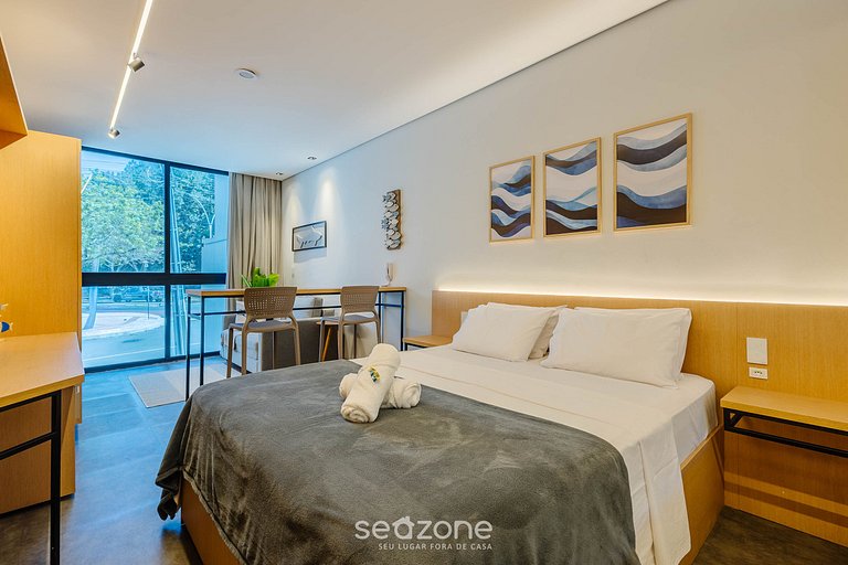 Estudio con vistas urbanas cerca del mar - BSO0103