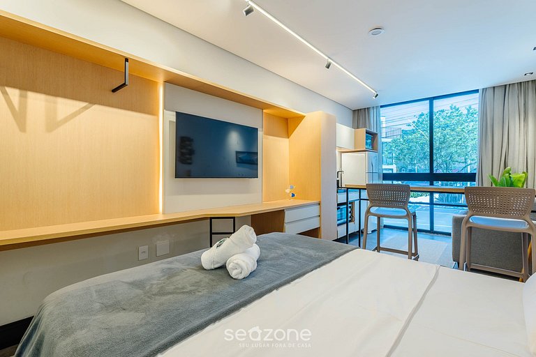 Estúdio com vista urbana prox do mar - BSO0103