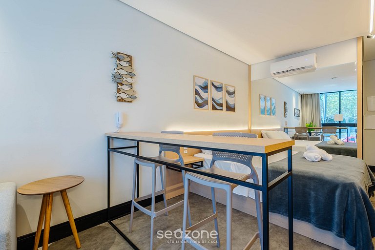 Estúdio com vista urbana prox do mar - BSO0103