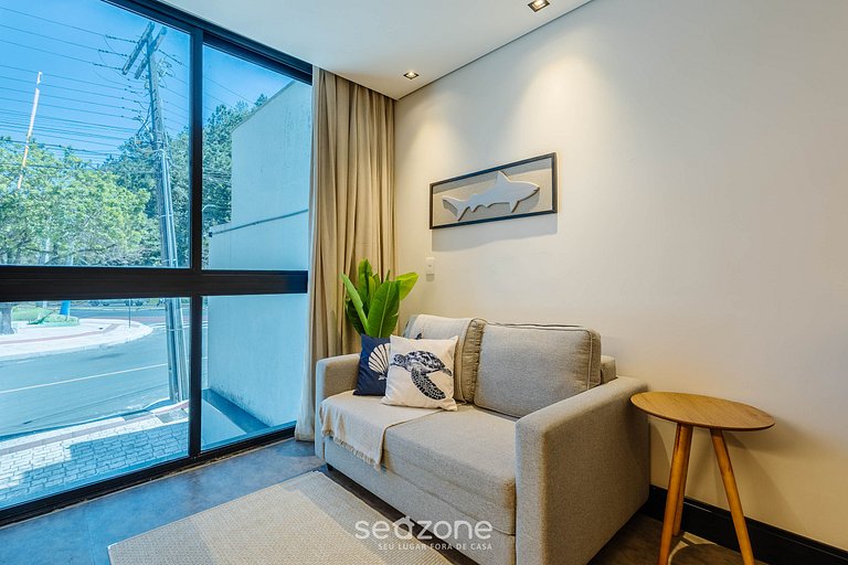 Estúdio com vista urbana prox do mar - BSO0103