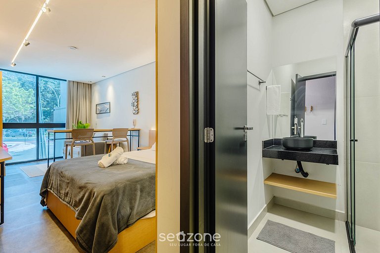 Estúdio com vista urbana prox do mar - BSO0103