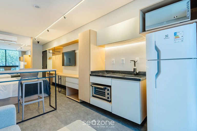 Estúdio com vista urbana prox do mar - BSO0103