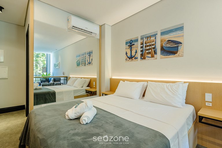 Studio c/ varanda a prox da Praia Brava BSO0104