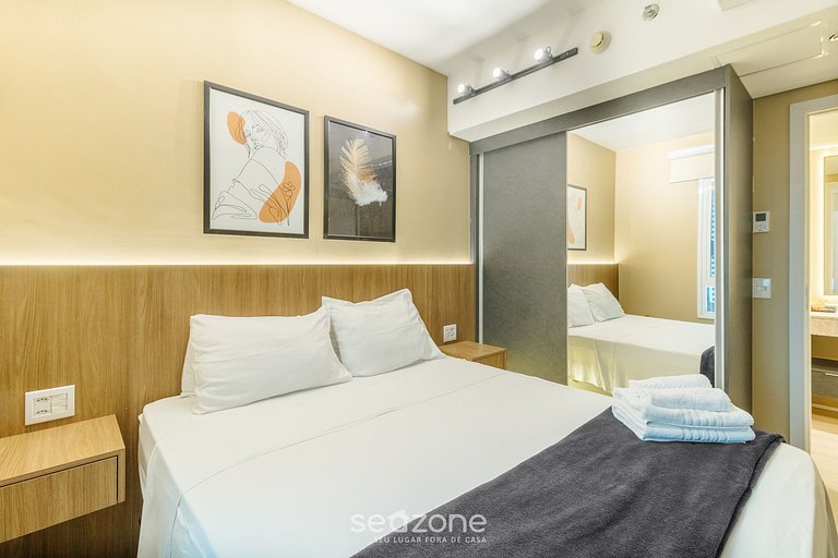 Apto 1QT em cond. c/ academia, St. Marista BLS1657