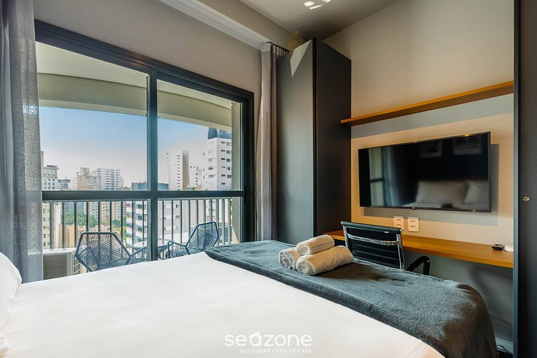 Estudio Moderno c/ Balcón Próx. al Metro DNR1402