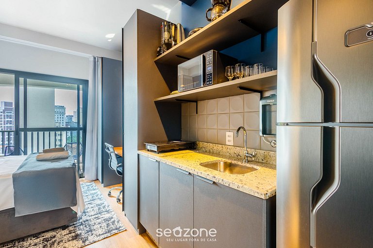 Estudio Moderno c/ Balcón Próx. al Metro DNR1402