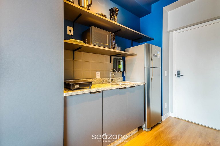 Studio Moderno c/ Varanda Próx. ao Metrô DNR1402