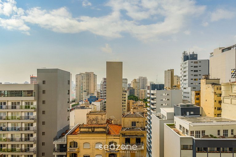 Studio Moderno c/ Varanda Próx. ao Metrô DNR1402