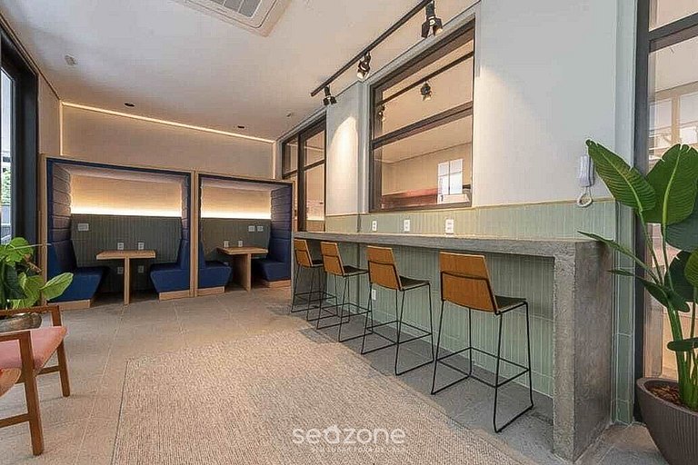 Studio Moderno c/ Varanda Próx. ao Metrô DNR1402