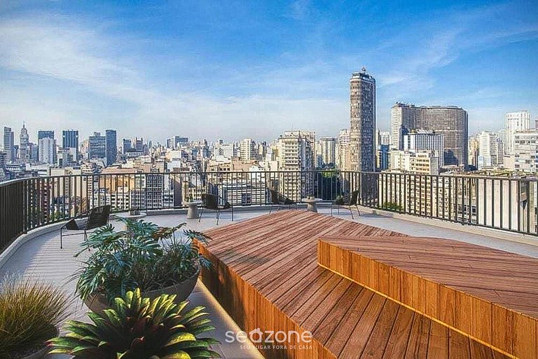 Studio Moderno c/ Varanda Próx. ao Metrô DNR1402