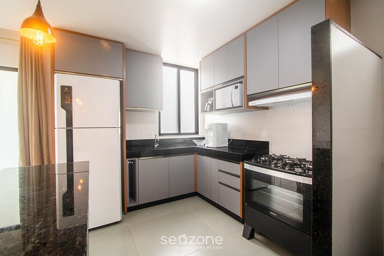 Apto a 350m del mar en condo. c/ parrilla PRY0101