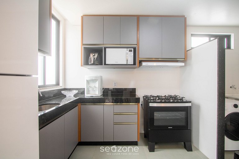 Apto a 350m del mar en condo. c/ parrilla PRY0101