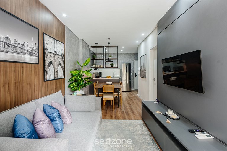 Depto. c/ parrilla privada a 220 m del Mar FFS0408