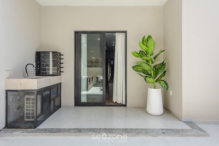 Depto. c/ parrilla privada a 220 m del Mar FFS0408