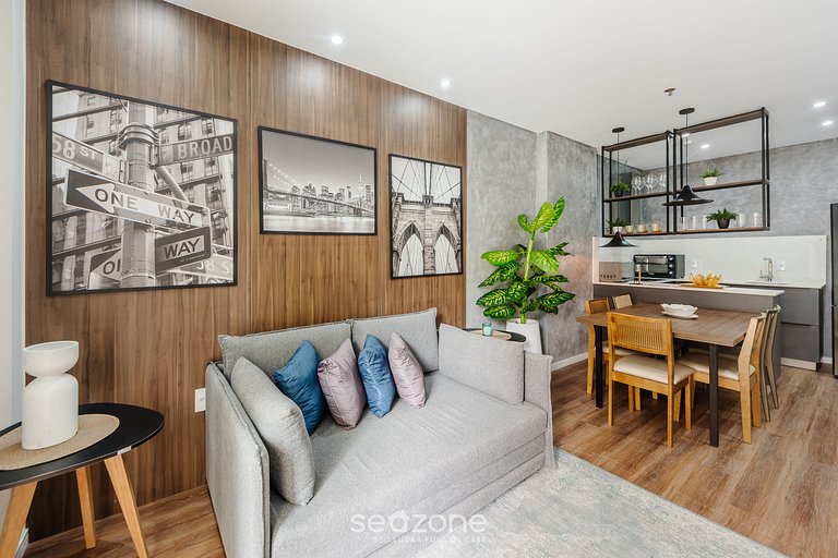 Depto. c/ parrilla privada a 220 m del Mar FFS0408