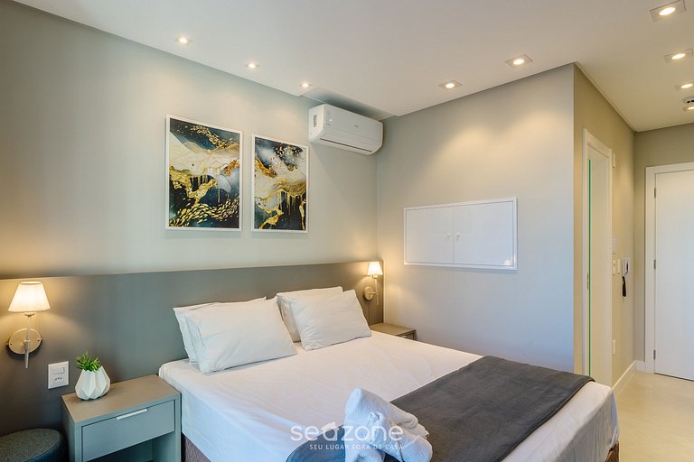 Estudio Vista Parcial Mar 280 m de Playa MHFA0803