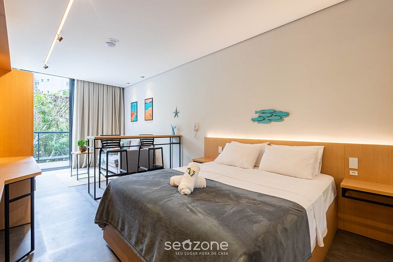 Studio c/ varanda prox da Praia Brava - BSO0105